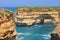 Landscape along the Great Ocean Road, Port Campbell National Park, Victoria, Australia