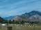 Landscape of Altay mountains from the tourist base by the river Chuya, Siberia, Russia