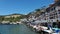 Landscape in Amalfi coast typical residential house on the beach