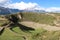 Landscape of an ancient nature amphitheater in-between the mountains