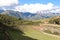 Landscape of an ancient nature amphitheater in-between the mountains