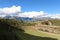 Landscape of an ancient nature amphitheater in-between the mountains