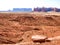 Landscape of the ancient rocks. Monument Valley, Arizona.