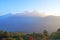 Landscape Annapurna mountain on himalaya rang mountain in the morning seen from Poon Hill, Nepal - Blue Nature view