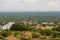 Landscape of the Apulia countryside from Ostuni Italy