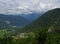 Landscape of the Aragon Valley. Pyrenees Mountains. Spain.