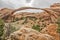 Landscape Arch Against a Cloudy Sky