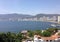 landscape of the area Golden in the Bay of Acapulco, on a sunny day and with the blue sky