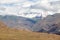 Landscape of arid Tien Shan mountains