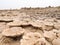 Landscape around lake Dallol in Danakil Depression, Ehtiopia