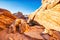 Landscape around White Domes Trail in Valley of Fire State Park near Las Vegas, Nevada