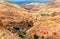 Landscape of the Asif Ounila valley in the High Atlas Mountains, Morocco