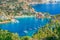 Landscape with Assos village on Kefalonia, Greece