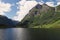 Landscape of the Aurlandsfjord and Naeroyfjorden fjords Norway