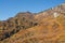 Landscape of autumn mountain, alpine route, Tateyama Japan Alps