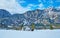 The landscape of Bad Goisern, Salzkammergut, Austria