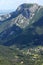 Landscape of Balkan Mountains with Vratsata pass, town of Vratsa and Village of Zgorigrad, Bulgaria