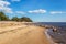 Landscape on the Baltic coast on a clear day