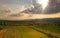 Landscape from Banat in Romania, geographical historical region between Central and Eastern Europe divided among Romania, Serbia