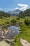 Landscape with Banderishki Chukar Peak and Mountain River, Pirin Mountain, Bulgaria