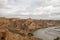 Landscape in `Barrancas de Burujon`, Toledo, Spain