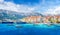 Landscape with Baska town, Krk island, Croatia