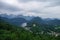 Landscape of Bavarian Alps in Germany, Hohenschwangau Castle vie