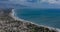 Landscape bay Terracina from San Felice Circeo, Italy