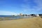 Landscape of the beach of La Caleta on the province of Cadiz
