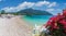 Landscape with beach in Lefkada