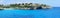 Landscape of the beautiful bay of Cala Anguila with a wonderful turquoise sea, Porto Cristo, Majorca, Spain