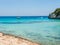 Landscape of the beautiful bay of Cala Estany d`en Mas with a wonderful turquoise sea, Cala Romantica, Porto Cristo, Majorca