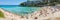 Landscape of the beautiful bay of Cala Estany d`en Mas with a wonderful turquoise sea, Cala Romantica, Porto Cristo, Majorca