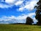 Landscape With Beautiful Blue Sky And White Clouds