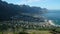 Landscape of beautiful Camps bay in Cape Town with Twelve Apostles mountain