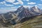 Landscape of beautiful high Fan mountains and Alaudinï¿½lake in Tajikistan