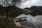 Landscape of a beautiful Radoinja lake with reflection in Serbia