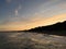 Landscape with beautiful sky in Bournemouth, England