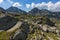 Landscape From Begovitsa goat pass, Pirin Mountain, Bulgaria