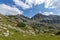 Landscape of Begovitsa River Valley, The Tooth, the dolls and Yalovarnika Peaks, Pirin Mountain, Bulgaria