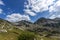 Landscape of Begovitsa River Valley, The Tooth, the dolls and Yalovarnika Peaks, Pirin Mountain, Bulgaria