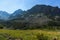 Landscape of Begovitsa River Valley, Yalovarnika and The Tooth peaks, Pirin Mountain, Bulgaria