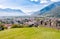 Landscape of Bellinzona city, Ticino, Switzerland