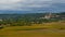 Landscape of Beynac et Cazenac from Le Jardin Marqueyssac France