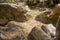 Landscape of the birth of the Mundo River on Riopar, Albacete, Spain