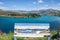 Landscape of blue lake at the Bruce Jackson Lookout in New Zealand