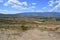 Landscape Blue lakes desert in Boyaca Colombia