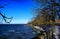 Landscape of Bodensee lake from the town of Lindau Schwarzwald germany