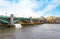 Landscape of bridge above the Thames river in London city