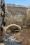 Landscape of Bridge of Kontodimos or Lazaridis in Vikos gorge and Pindus Mountains, Zagori, Epirus, Greece